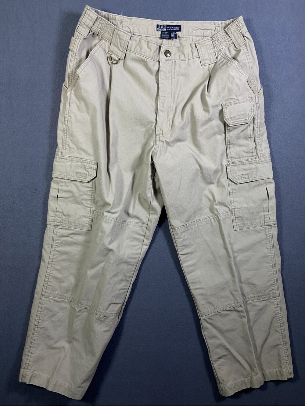 Men's 5.11 Tactical Cargo Pants Series 74251 Pants Khaki Size 36x30 (28) Police